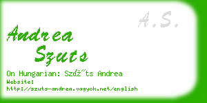 andrea szuts business card